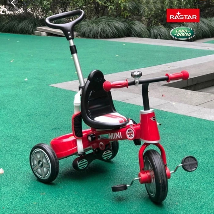 Mini Cooper Fold Tricycle Bike -Rastar - Red - Sepeda Anak