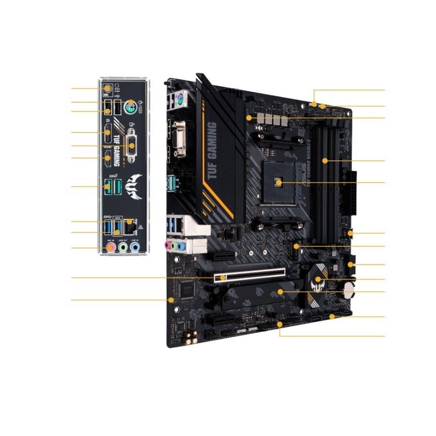 Asus Tuf Gaming B550M-E Motherboard Amd B550 Ryzen Am4 Micro Atx