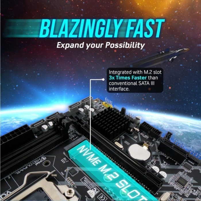 Mainboard Vurrion H110M4-Gen Duravel Lga 1151 Mobo H110 H110M Gen 6/7