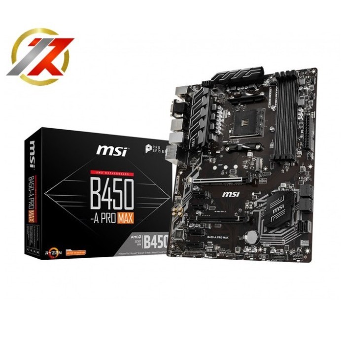 Motherboard Msi B450-A Pro Max (Am4, B450, Ddr4) Motherboard Amd Am4
