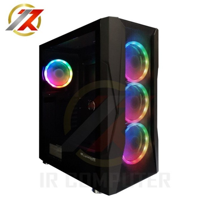 Casing Venomrx Tygerclaw - Atx Tempered Glass 4X12Cm Rgb Fan