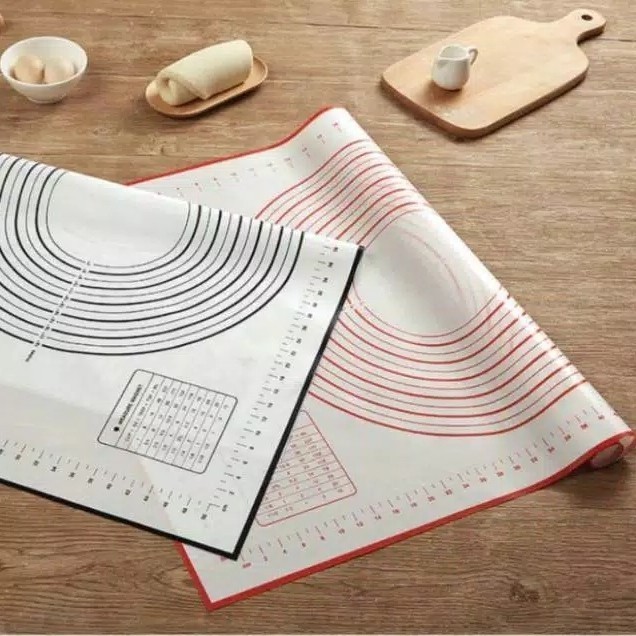 Alas Adonan Silikon Alas Tatakan Adonan Kue Baking Roti Pizza Silicone