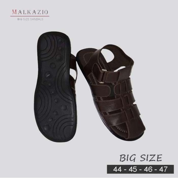 Sepatu Sandal Pria Kulit Big Jumbo 44.45.46.47 - Sendal Sepatu Kerja