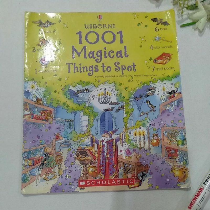Buku 1001 magical things to spot usborne preloved