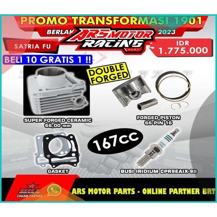 BLOK CERAMIC PISTON FORGED BRT SATRIA FU KARBU SIZE 66 MM 19F3B2024 on