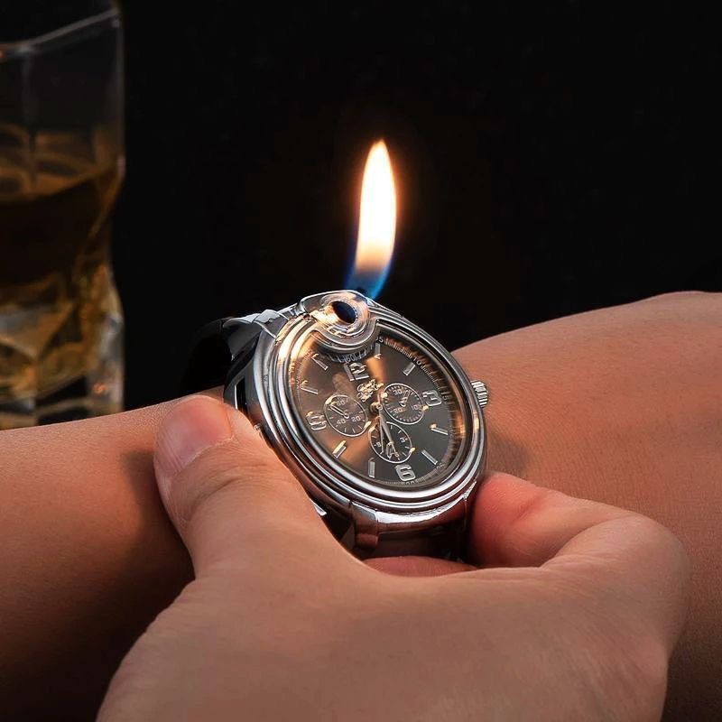 KOREK API UNIK MODEL JAM KOREK API JAM TANGAN PRIA LIGHTER