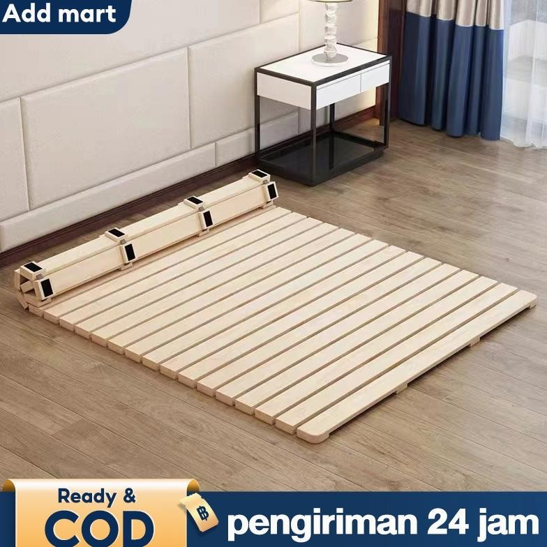 Pallet kayu Jati Belanda Tatakan Dipan Kasur Solid Kasur Lipat  Kasur Kayu Tatami Papan tempat Tidur