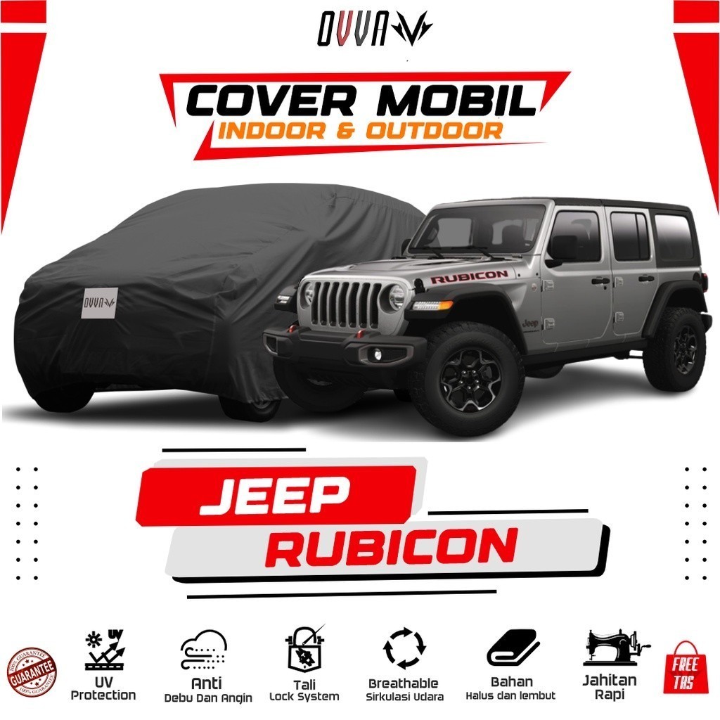 Cover Mobil Jeep Rubicon / Sarung Mobil Jeep Rubicon / Selimut Jeep Mobil Rubicon / Body Cover Rubic