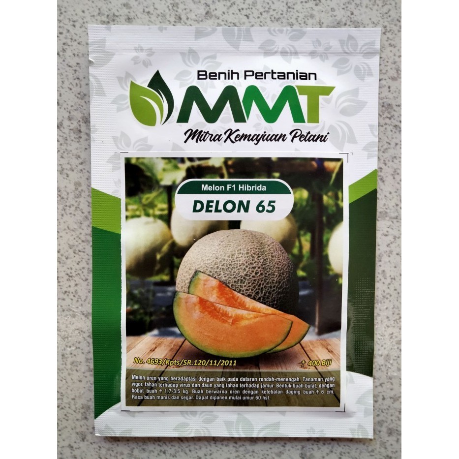 Bibit Melon F1 Delon 65  10 Gram (400 Biji) - Benih Melon Hibrida Delon