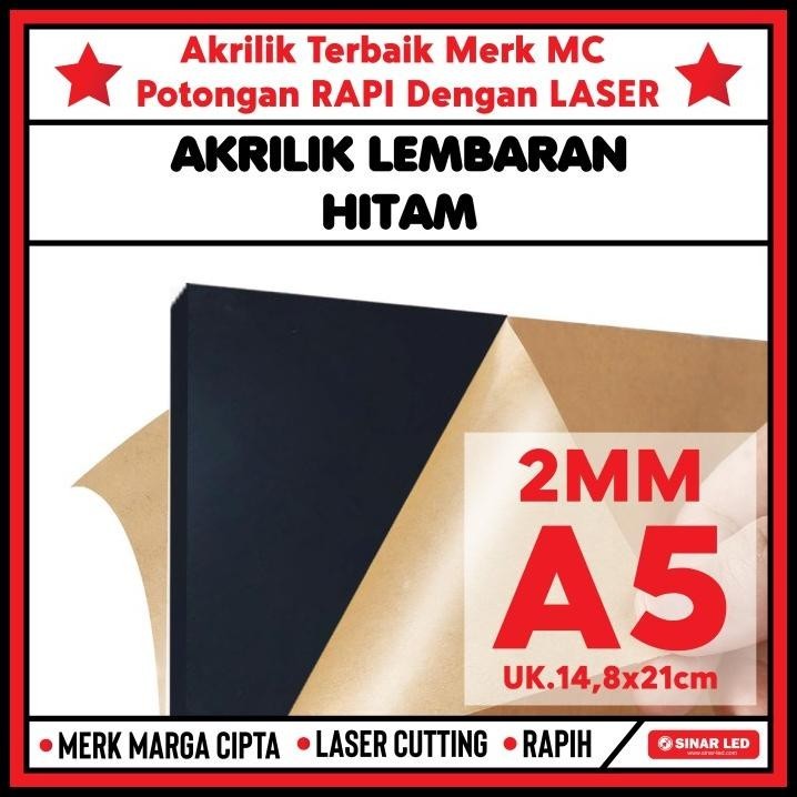 

TERMURAH AKRILIK LEMBARAN HITAM SOLID 2MM A5 / MARGA CIPTA / ACRYLIC !!!!!!!