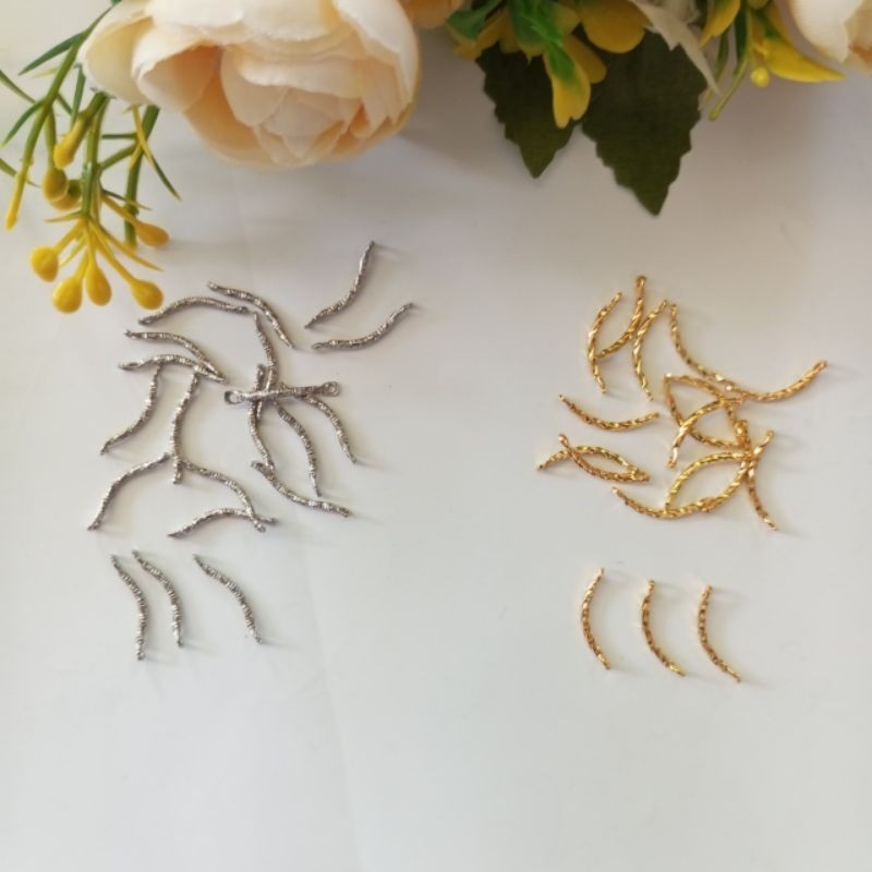 Besi Ulir Silver 100 pcs Besi Ulir Gold  Besi Ulir