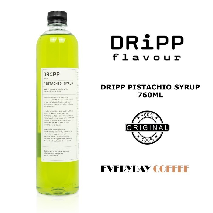 

DRiPP Pistachio Syrup (Sirup Pistachio merek Dripp) 760ml