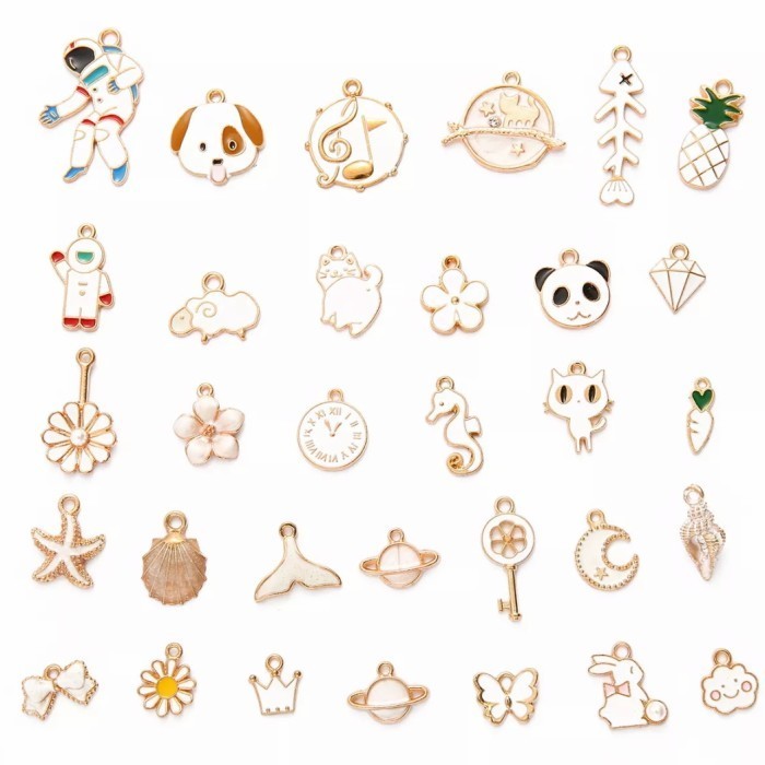 

Enamel Charm Liontin Bandul Korea Mix Untuk Anting Gelang Kalung Diy