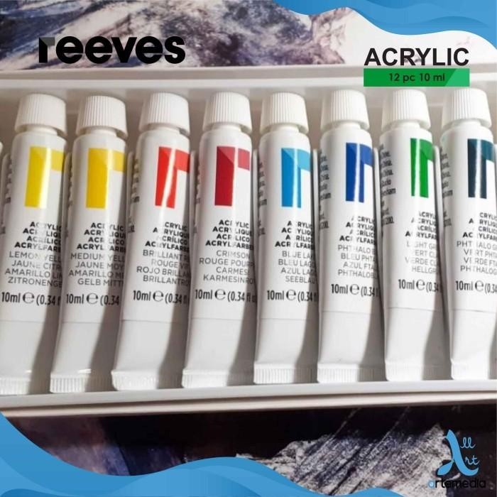 

Cat Akrilik Reeves Acrylic Tube 12x12ml Color Paint Set Best Seller