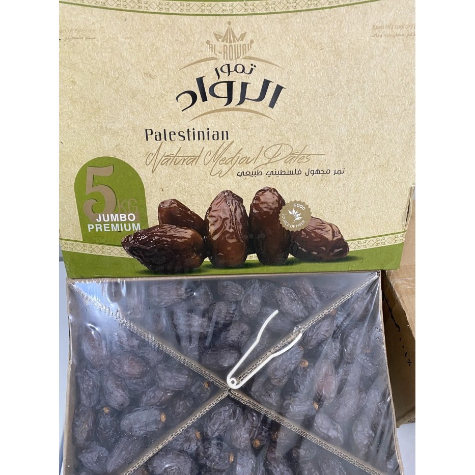 

Kurma Medjool Palestina Premium Jumbo 5kg Fresh Raja Kurma Enak Lembut