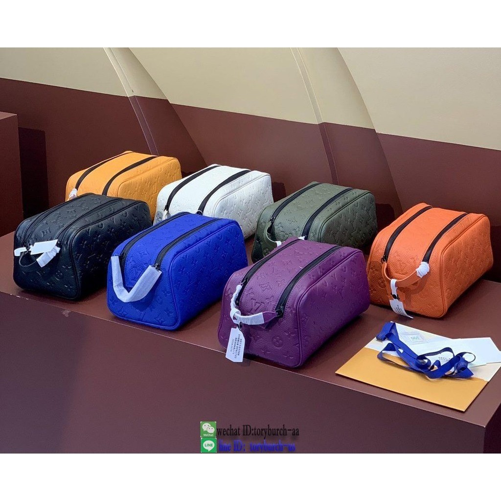 Louis LV monogram double-zip toiletry pouch casual coin purse cosmetic holder pouch