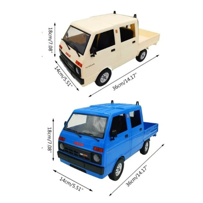 Rc Wpl D32 Rc Car Truk Daihatsu Hijet Double 1/10 Rtr