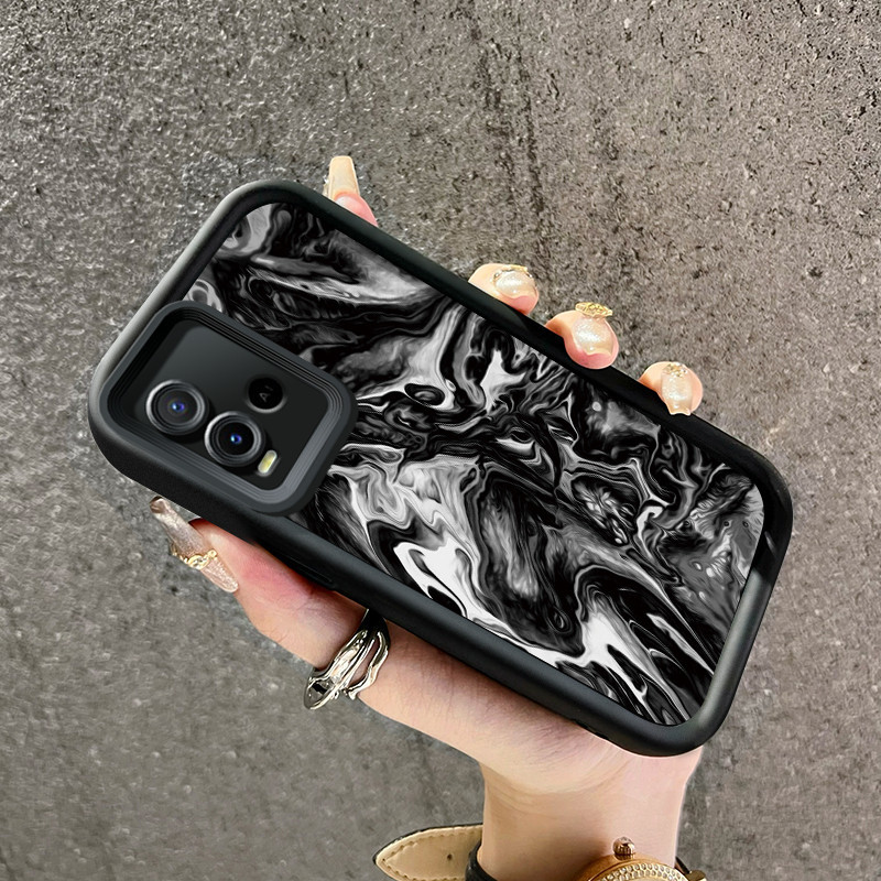 Casing Hp VIVO Y21 Y21s Y21T Y21E Y21A Y21G Y33T Y33s Case Casing ponsel awan hitam HP Anti drop len