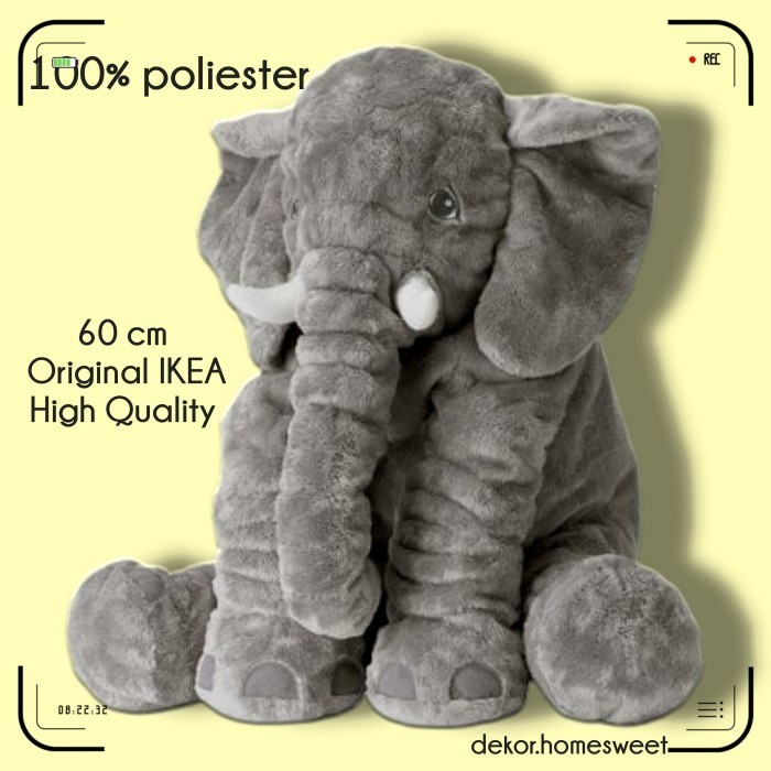 Rya Boneka Gajah Mainan Anak/ Gajah Jumbo Elephant Doll Kid Toys