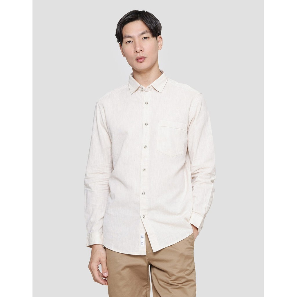 Lois Plain Kemeja Lengan Panjang Pria 120314197