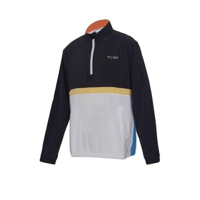 Jaket Pria Puma Golf X Duvin Outerwear Hitam Putih Pug623037-01 Akrifet