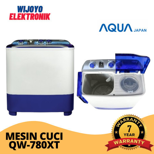 Mesin cuci Sanyo Aqua 7 kg QW-780XT 2 tabung