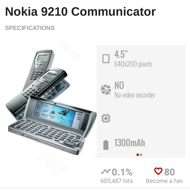 NOKIA 9210 COMUNICATOR HP JADUL UNIK DAN LANGKA 100% ORIGINAL