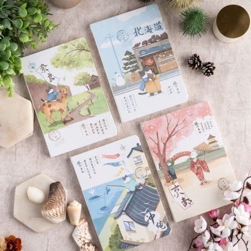 

UCHII A5 KISETSU Notebook Japanese Painting Buku Catatan Hard Cover