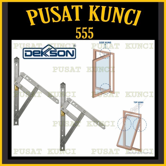 Engsel Casment 36 Inch/Engsel Jendela Aluminium/Engsel Jungkit Dekson