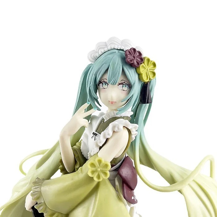 Miniatur Hatsune Miku Matcha Green Tea Ice Cream Sweets Action Figure Collect