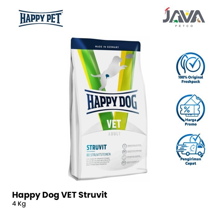 Happy Dog Vet Struvit Anjing 4 Kg - Makanan Diet Anjing Struvit