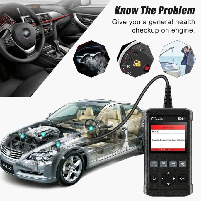Launch Cr5001 Universal Obd2 Scanner Mobil Obd2 Alat Scanner Mobil