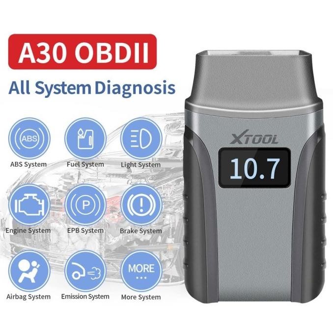 Scanner Mobil Xtool A30 Anyscan Android Full System Dgn Kabel Ekstensi