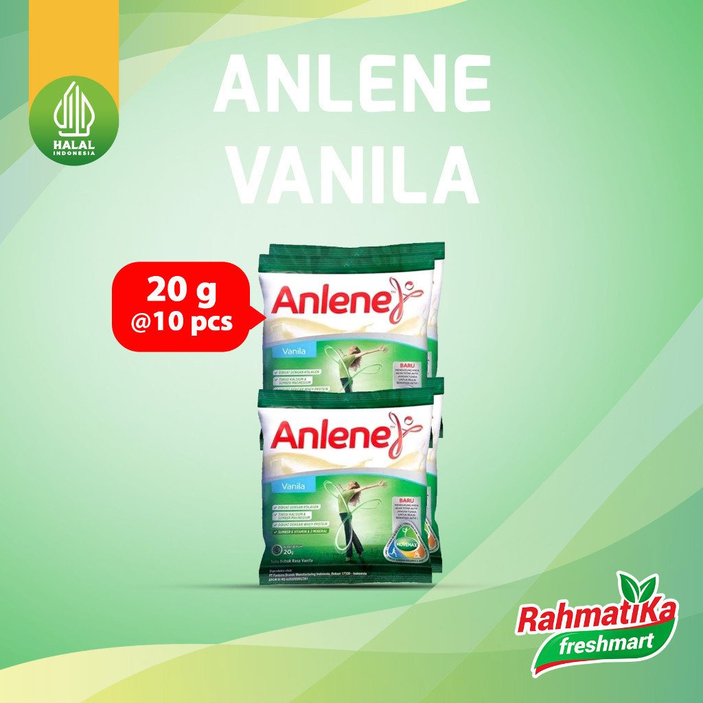 

Susu Anlene Rasa Vanila (20 gr x 10 Sachet)