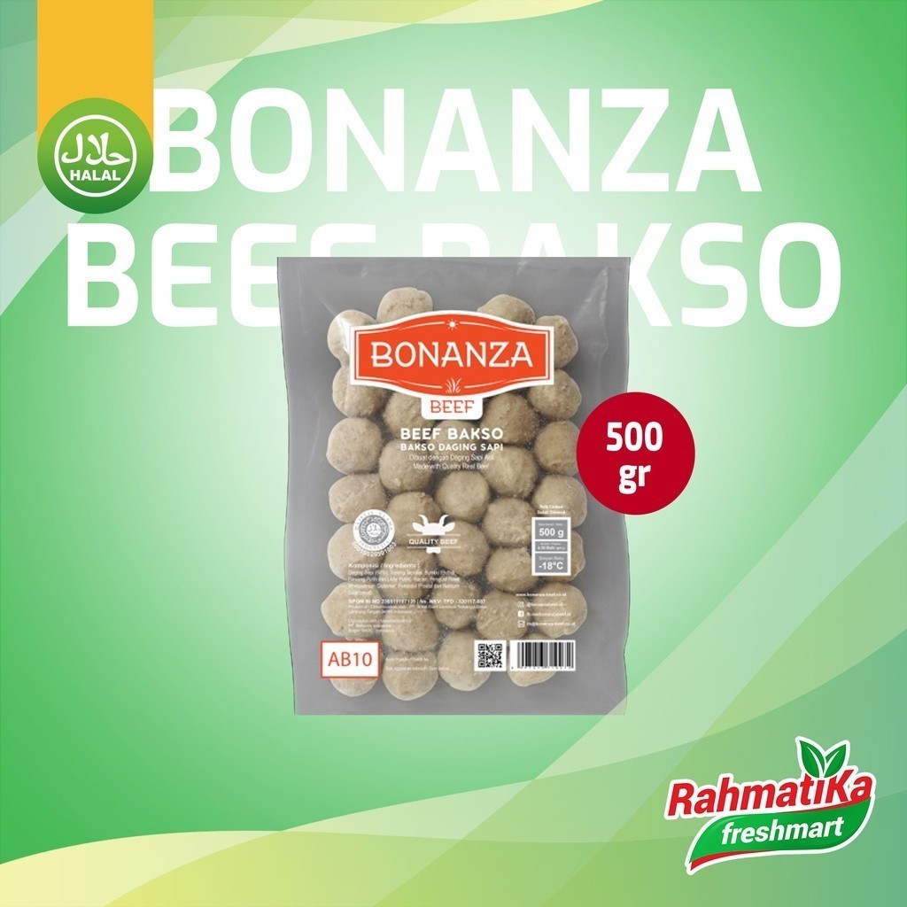 

Bonanza Beef Bakso / Baso Daging Sapi 500 gr