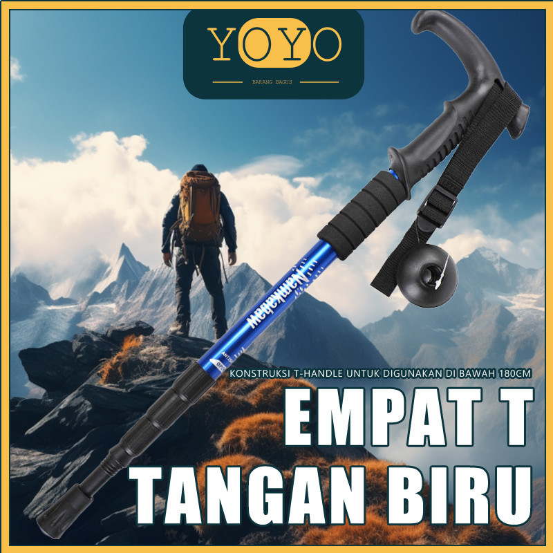 Tongkat Pendakian /Tracking Pole /Tongkat Jalan Tongkat berkemah hiking tongkat berjalan tongkat tel