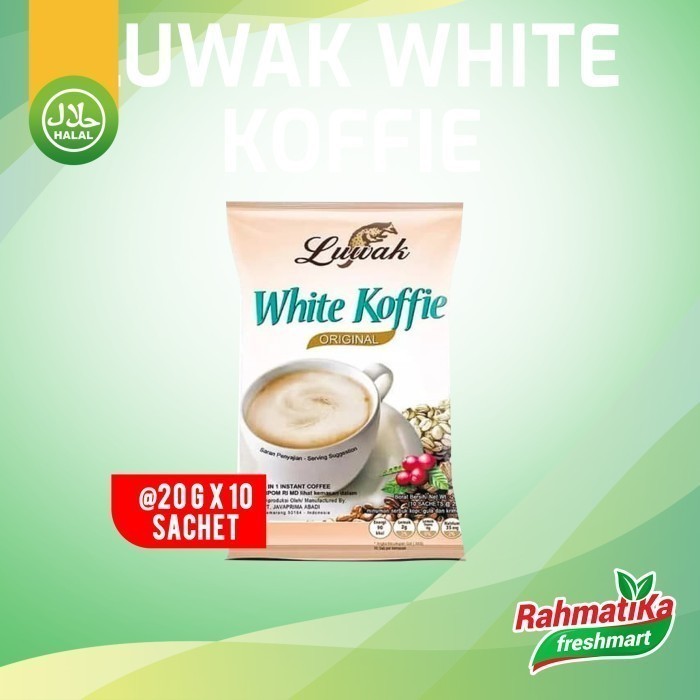 

Kopi Luwak White Koffie Original 200 gram (Isi 10 Sachet)