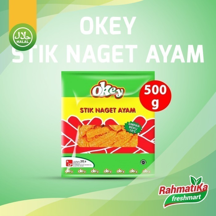 

OKEY Stik Naget Ayam / Chicken Stick Nugget 500 gr