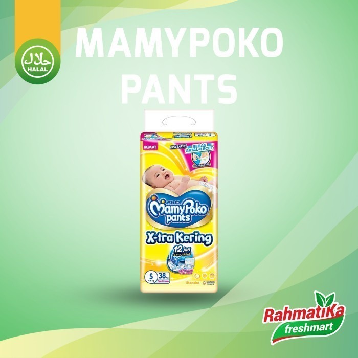 

MamyPoko Pants Xtra Kering S38 (Berat 4-8kg)