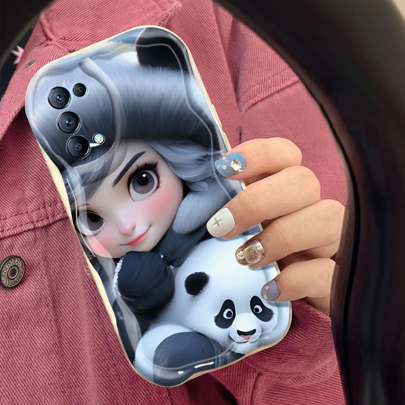 Casing Hp OPPO Reno 5 4G Reno 5 5G Reno 5K 5G Case lembut Kesing sarung HP pola kartun perempuan cas