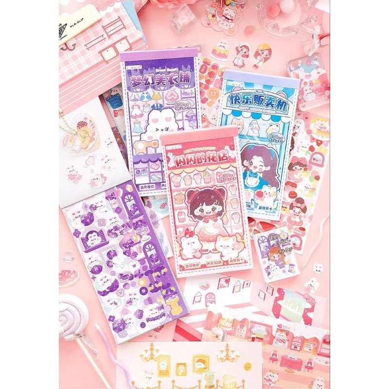 

2lembar Stiker + 1lembar Landscape Sticker Guka Deco Tebal Highquality