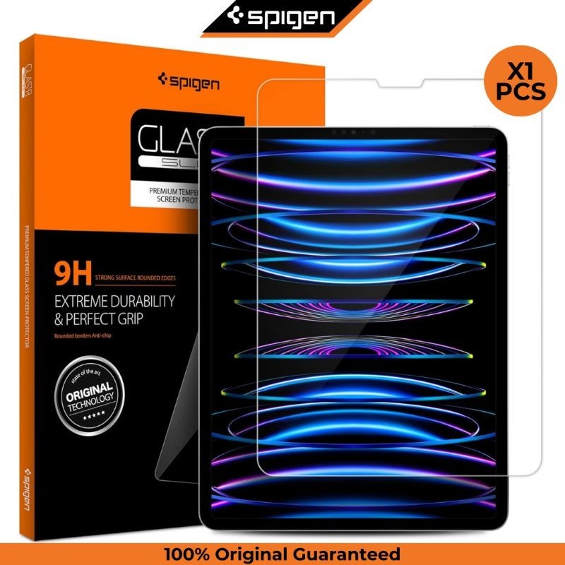 Tempered Glass iPad Pro 11 Inch M2 M1 2022 2021 Spigen GLAS tR Slim Full Cover Clear