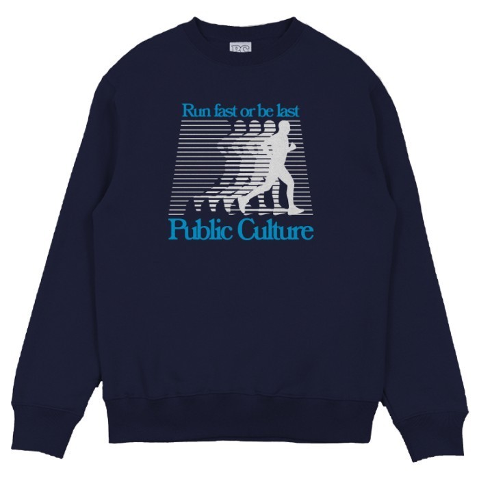 Public Culture - Run Fast Sweater - Navy