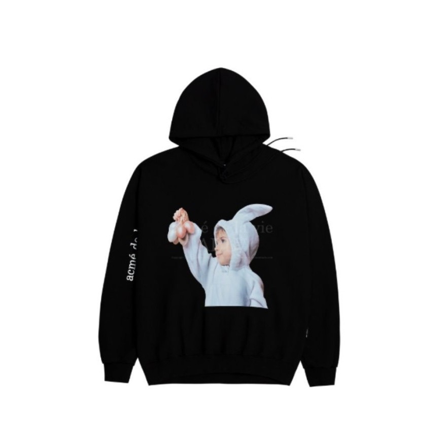 ADLV Baby Face Hoodie Black Rabbit