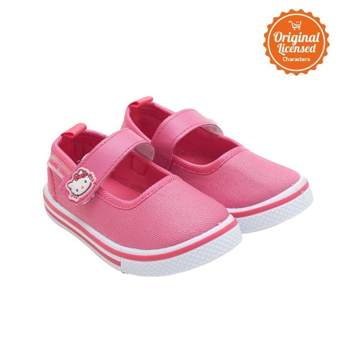 Hello Kitty Baby Girl Mary Jane Canvas Shoes Fuchsia