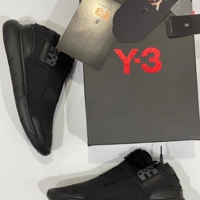 Jual Sepatu Adidas Y3 Qasa Yohji Yamamoto Full Black Garismula