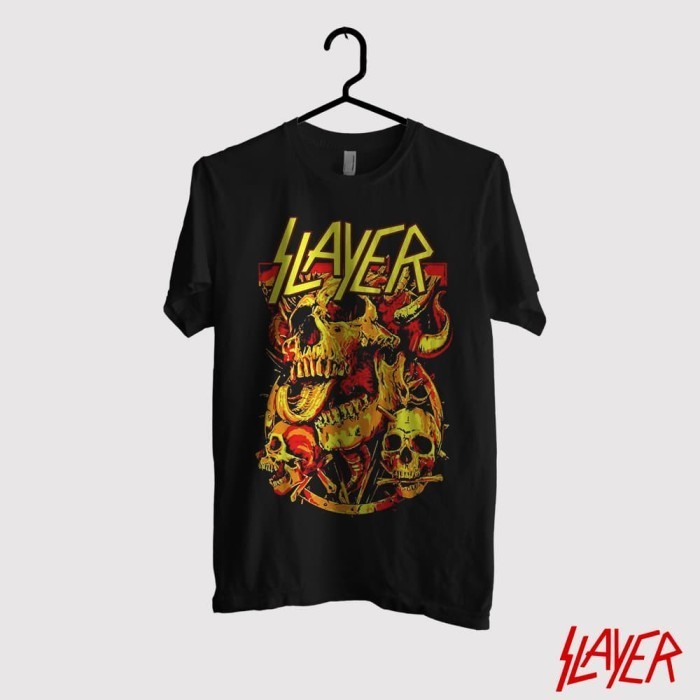 Kaos Slayer Original Gildan - Skull
