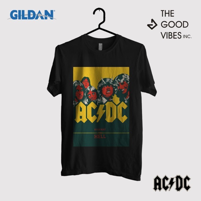 Kaos Band Ac/Dc Original Gildan - Highway To Hell