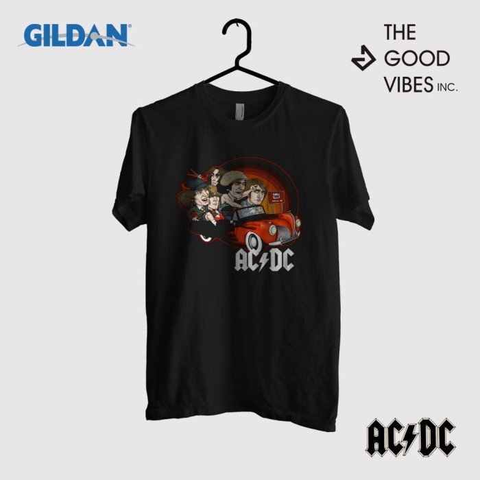 Kaos Band Ac/Dc Original Gildan - Cartoon