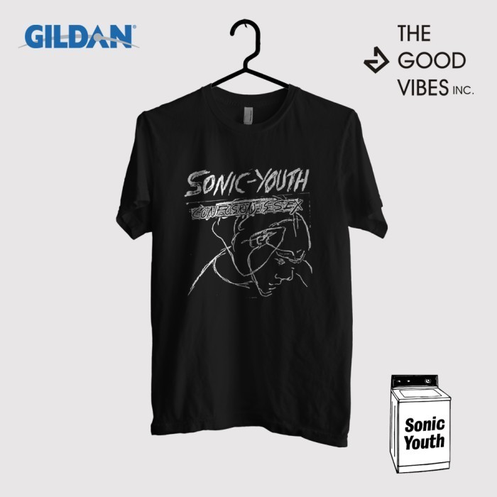 Kaos Band Sonic Youth Original Gildan - Confused